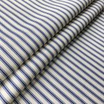 Ian Mankin The Blue and Navy Collection Ticking Stripe 1 Striped Navy Fabric FA044-031